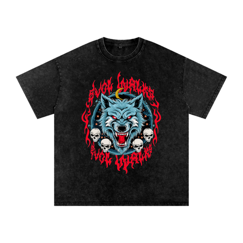 Evol Walks 'Havok the Destroyer' Acid Wash Tee