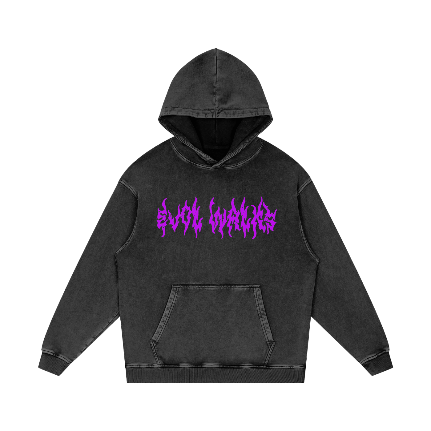 Evol Walks 'Havok the Destroyer' Acid Wash Hoodie