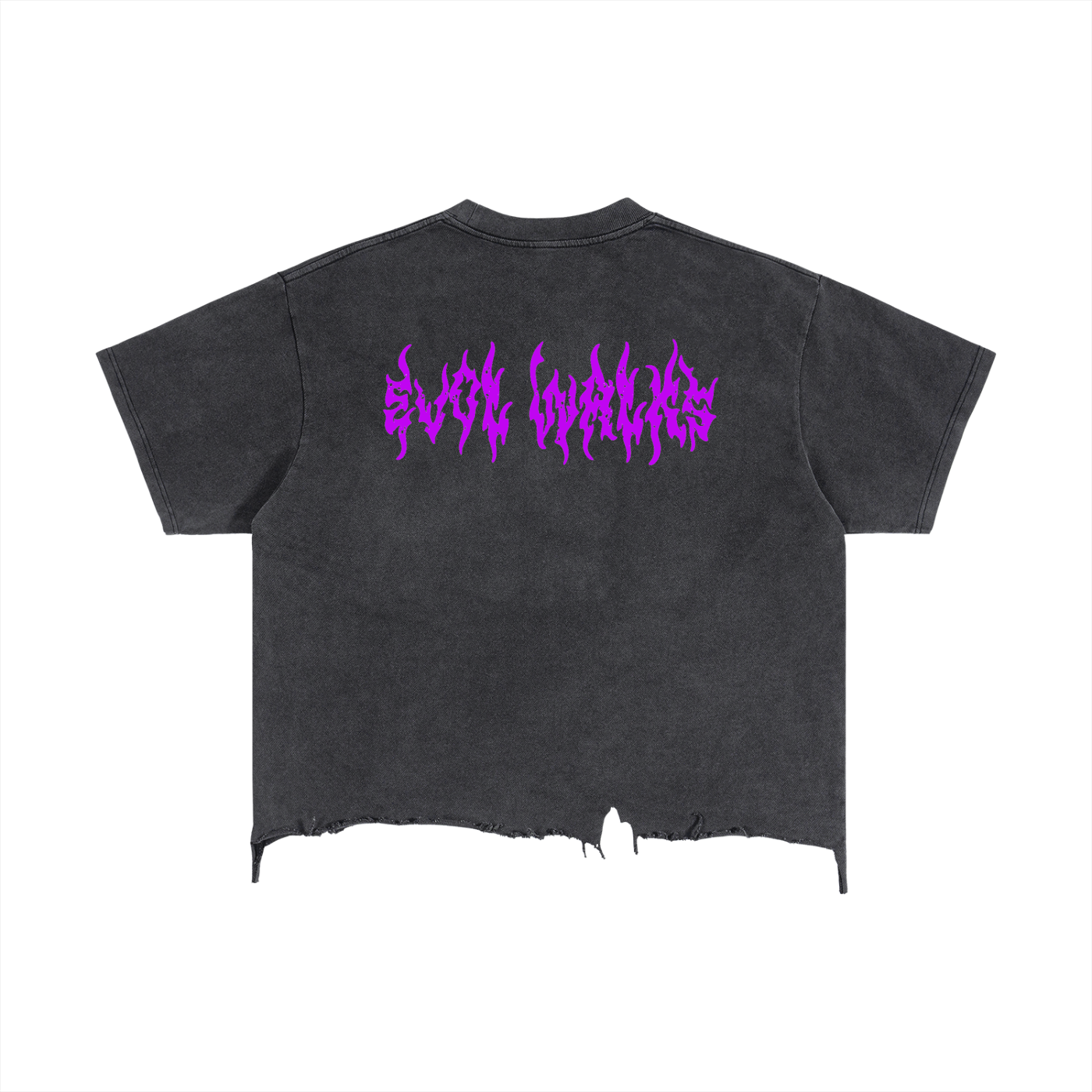 Evol Walks 'Havok the Destroyer' Distressed Crop Tee